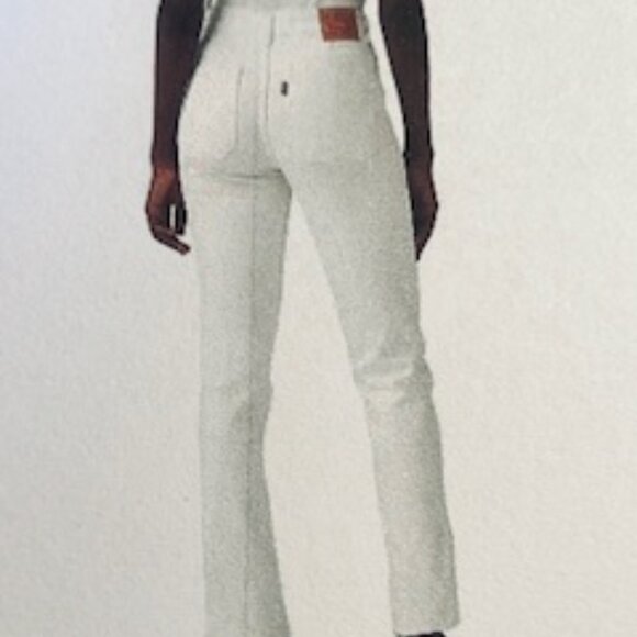 Levi's Tailored 724 HIgh Rise Straight Women's Jeans, Simply White, 27Wx30L, NWT - Picture 2 of 11